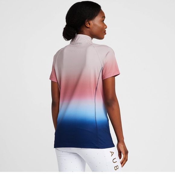 Shires Aubrion Highgate Womens Short Sleeve Base Layer - Ombre. - Picture 2 of 10